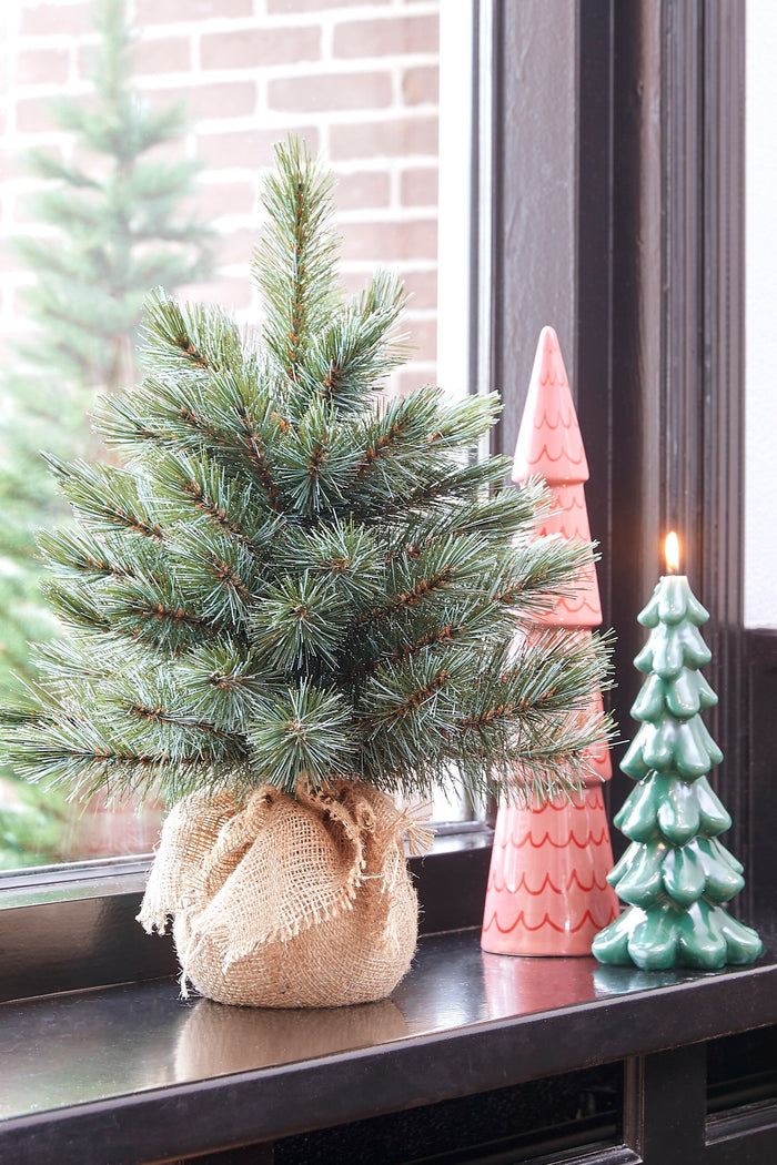 Triumph Tree Forest Frosted Kunstkerstboom in Jute - H90 x Ø61cm-Blauw