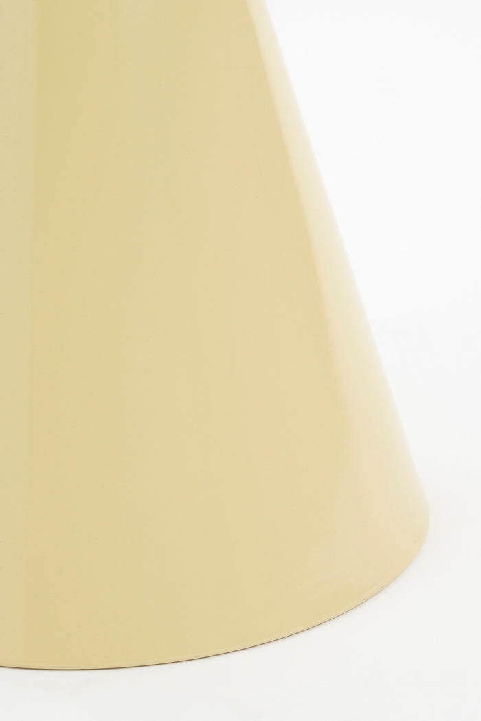 Mica Decorations Jim Bijzettafel - H45 x Ø31 cm - IJzer - Beige