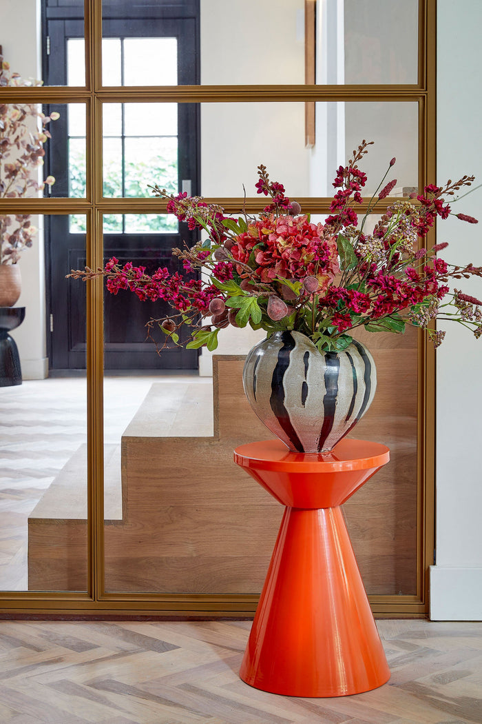 Mica Decorations Jim Bijzettafel - H45 x Ø31 cm - IJzer - Oranje