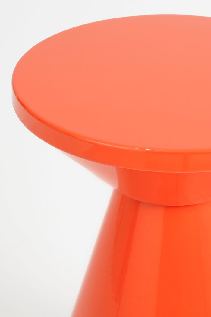 Mica Decorations Jim Bijzettafel - H45 x Ø31 cm - IJzer - Oranje