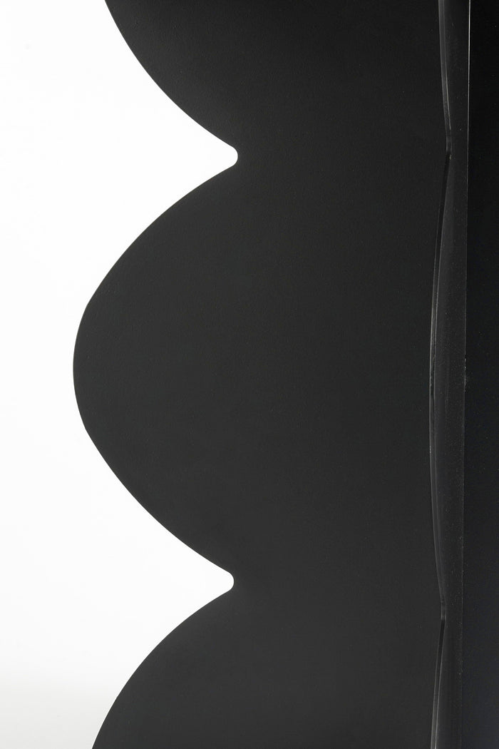 Mica Decorations Rafi Bijzettafel - H40 x Ø45 cm - IJzer - Zwart