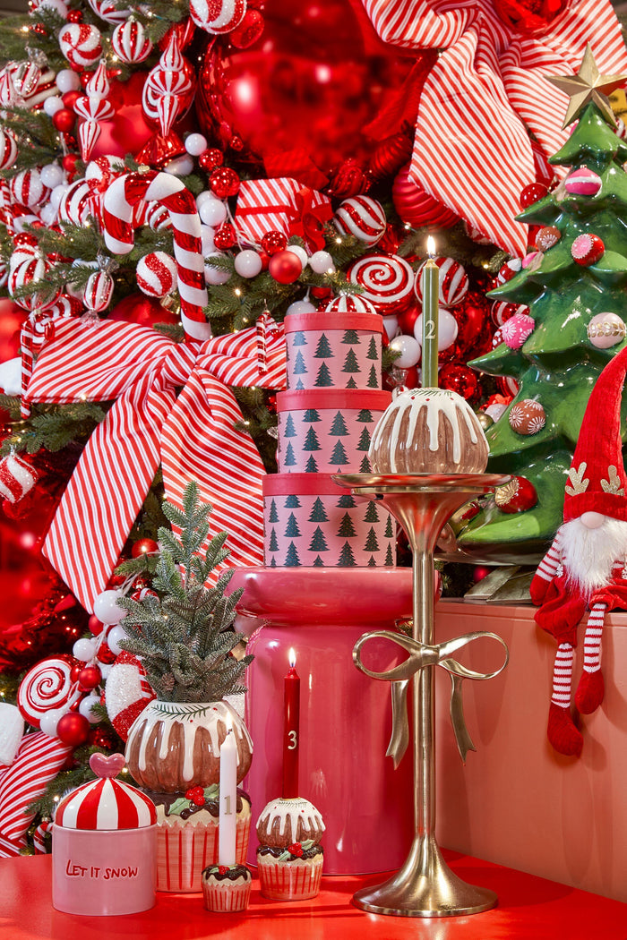 Mica Decorations Bijzettafel - H57 x Ø25 cm-Gerecycled Aluminium-Goud