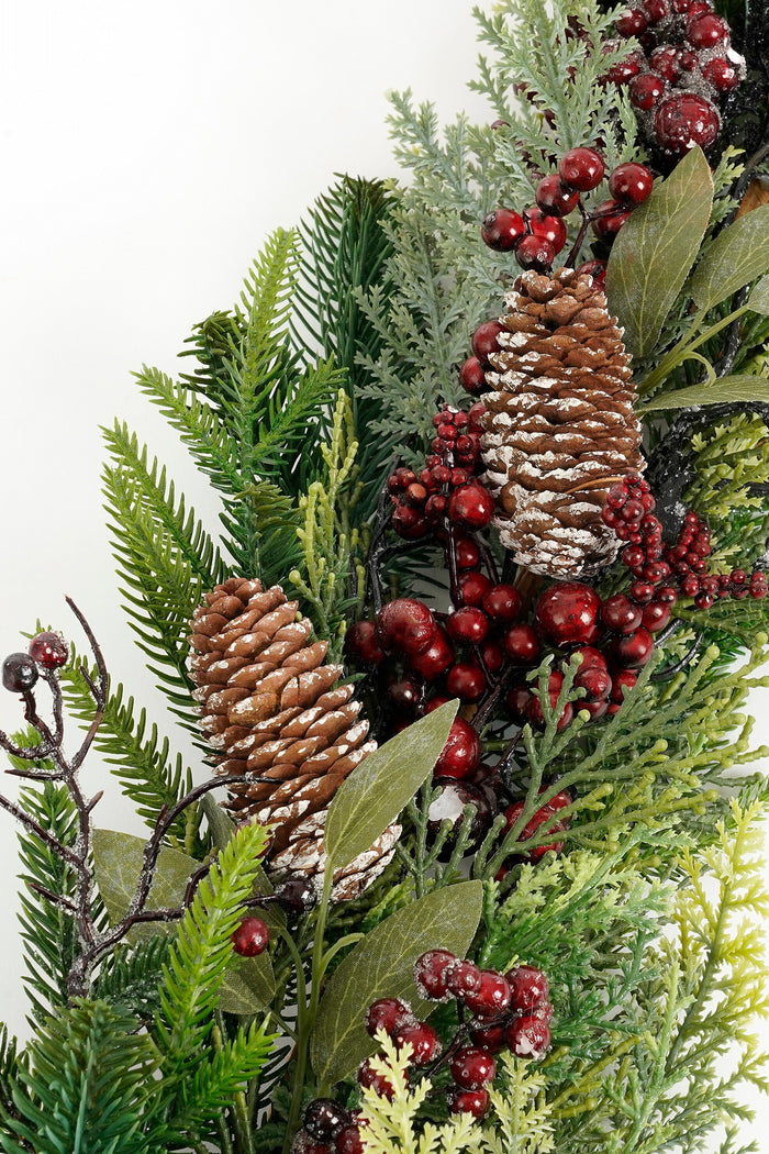 Mica Decorations Bodi Kerstslinger - L110 x B18 x H10 cm - Bordeaux