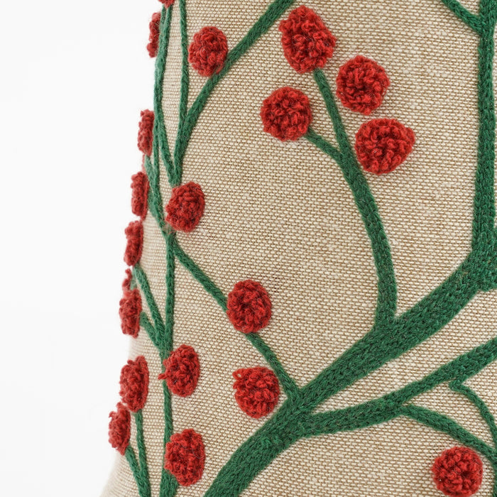 Mica Decorations Decoratie Kerstboom - H55 x Ø12 cm - Mangohout - Rood