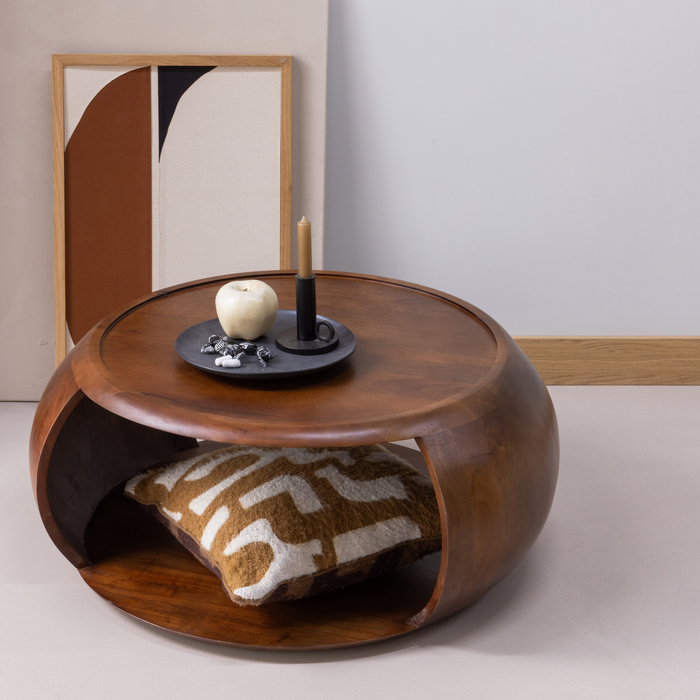 WOOOD Cole Salontafel - Mango Hout - Bruin - 36x72x72