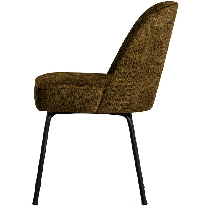 WOOOD Vogue Eetkamerstoelen - Velvet - Brass - Set van 6
