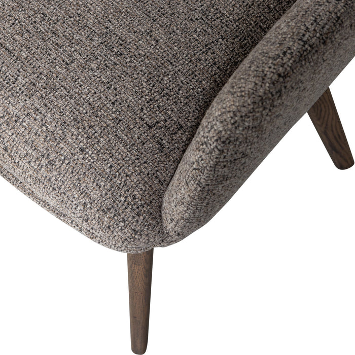 WOOOD Murat Eetkamerstoelen Houten Bruine Poot - Taupe - Set van 6