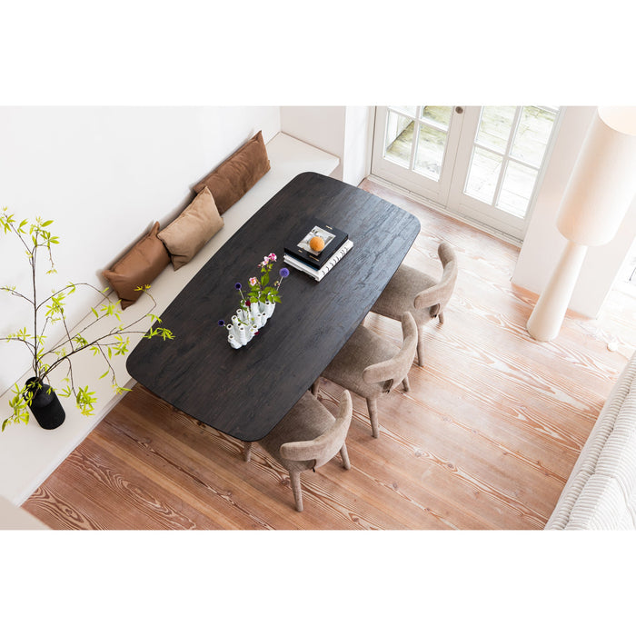 WOOOD Permit Eetkamerstoelen - Polyester - Zand - Set van 6