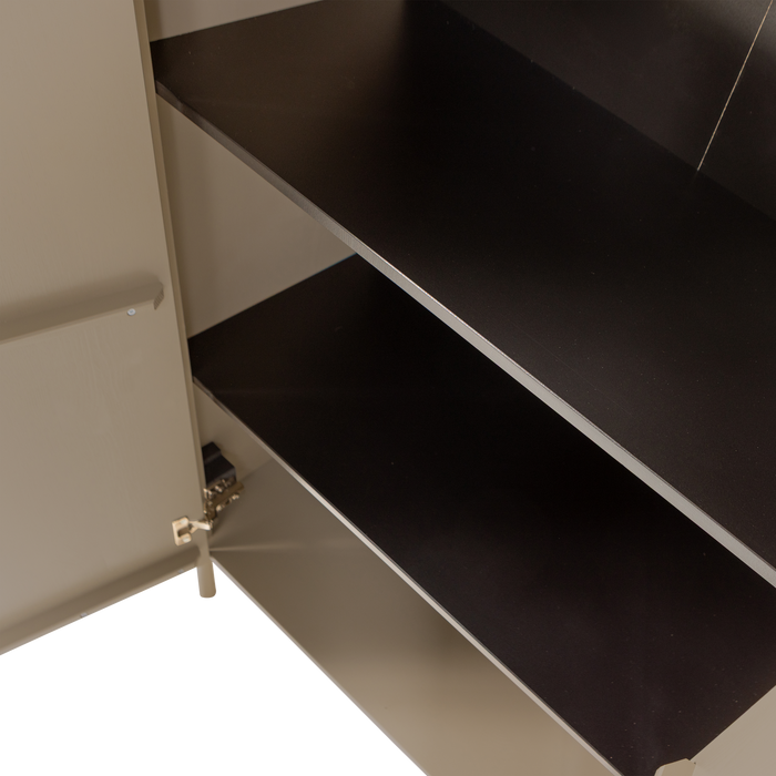 WOOOD Gunnar 2-Deurs Kast - Grenen - Mud -135x85x39