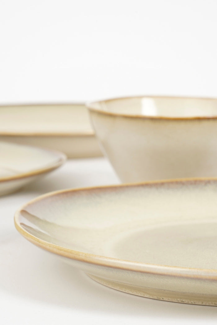 Mica Decorations Racco Serviesset 4 Persoons - Steengoed - Beige