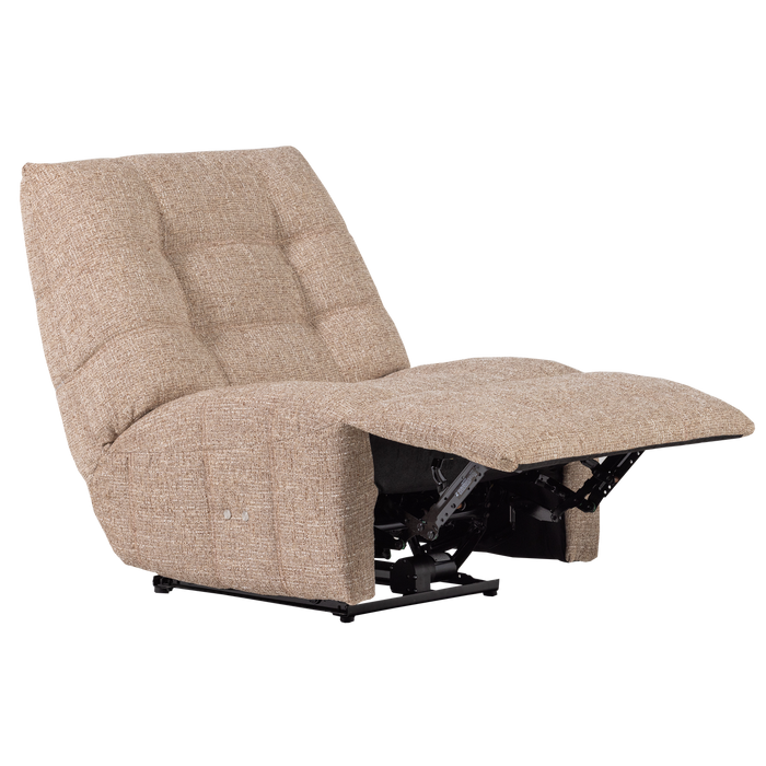 WOOOD Hein Relaxfauteuil Elektrisch - Geweven Stof - Naturel Melange