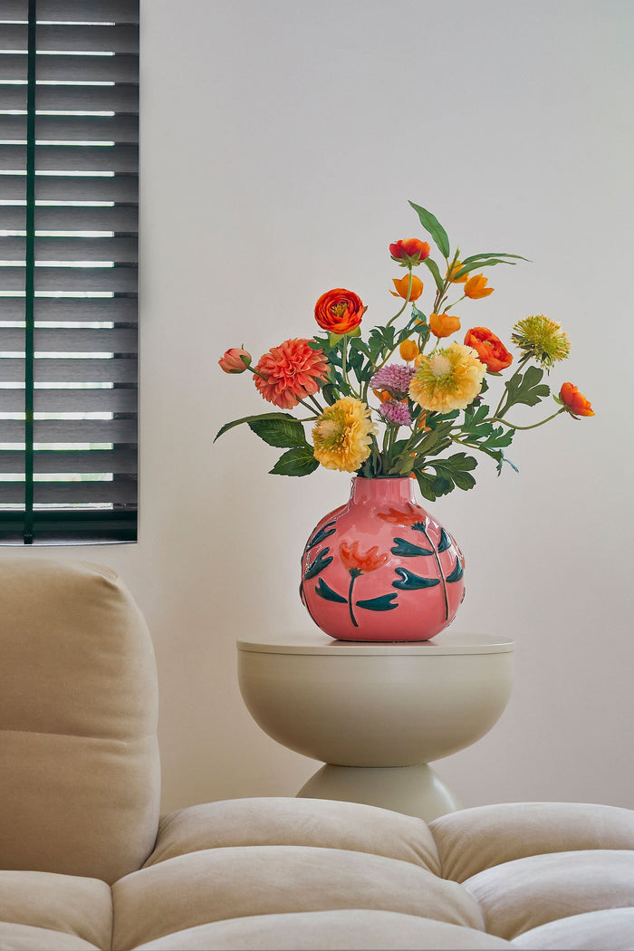 Mica Decorations Ava Vaas - H20 x Ø20 cm - Keramiek - Roze