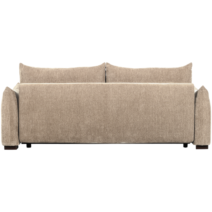 WOOOD Jonne 3-Zits Slaapbank - Chennile - Naturel - 92x233x105