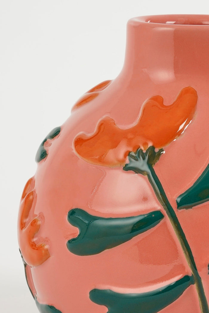 Mica Decorations Ava Vaas - H20 x Ø20 cm - Keramiek - Roze