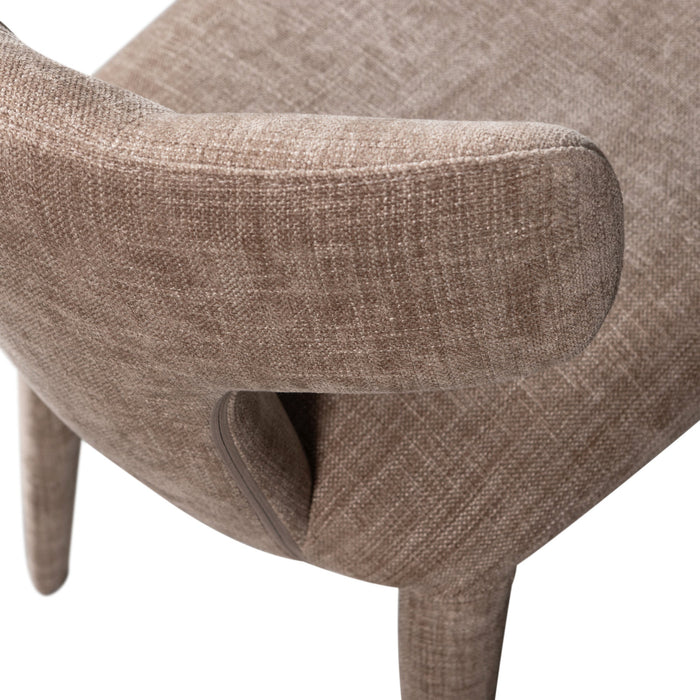 WOOOD Permit Eetkamerstoelen - Polyester - Zand - Set van 6