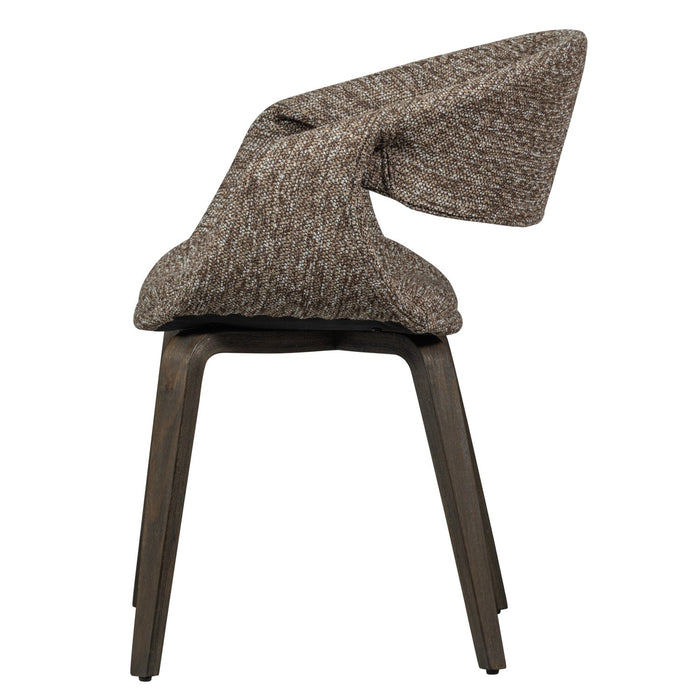 WOOOD Yossi Eetkamerstoelen Houten Bruine Poot - Bruin - Set van 6