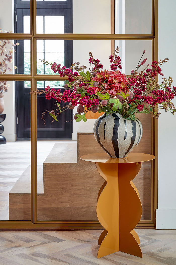 Mica Decorations Rafi Bijzettafel - H50 x Ø40 cm - IJzer - Bruin