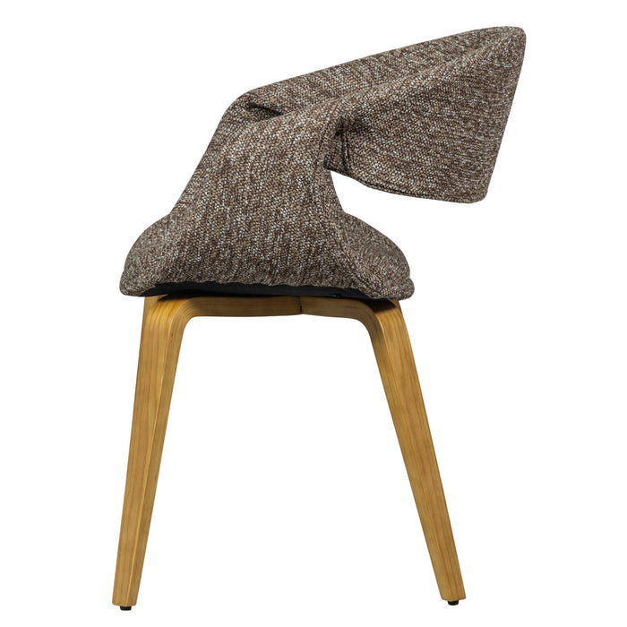 WOOOD Yossi Eetkamerstoelen Houten Naturel Poot - Bruin - Set van 6