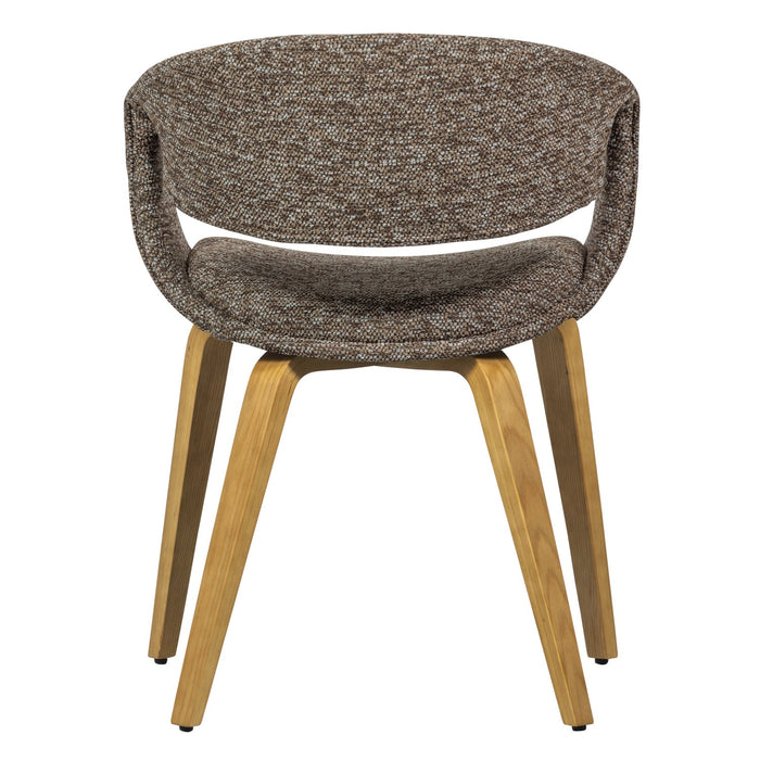 WOOOD Yossi Eetkamerstoelen Houten Naturel Poot - Bruin - Set van 6