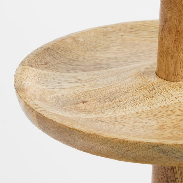 Mica Decorations Caden Etagère - H36 x Ø33 cm - Lichtbruin