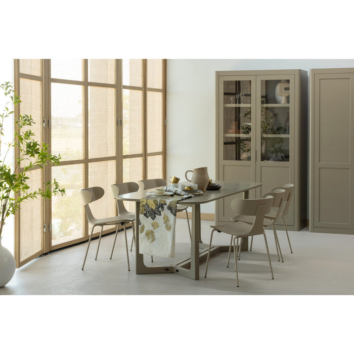 WOOOD Form Eetkamerstoelen - Hout|Metaal - Zand - Set van 6