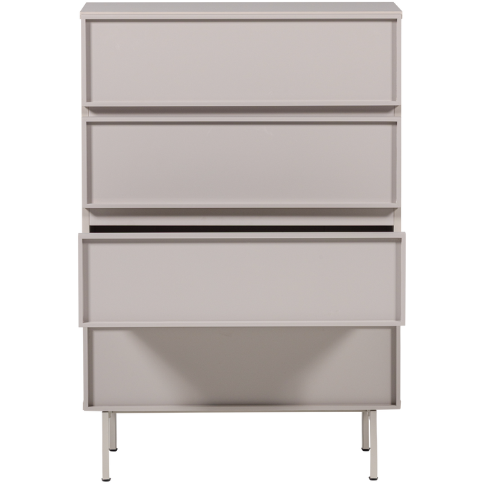 WOOOD Tours Ladekast 4 Lades - Melamine| MDF - Zand - 102x70x42