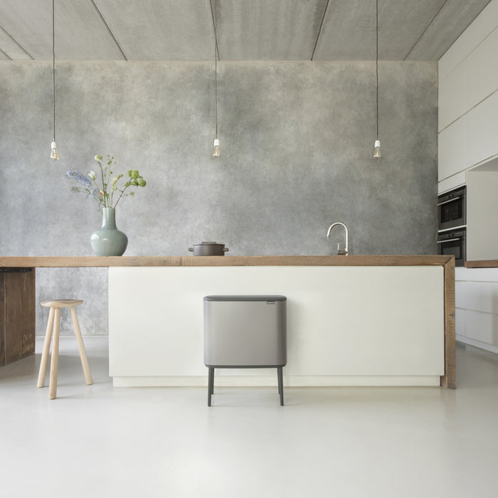 Brabantia Bo Touch Bin Afvalemmer 11 + 23 L - Platinum