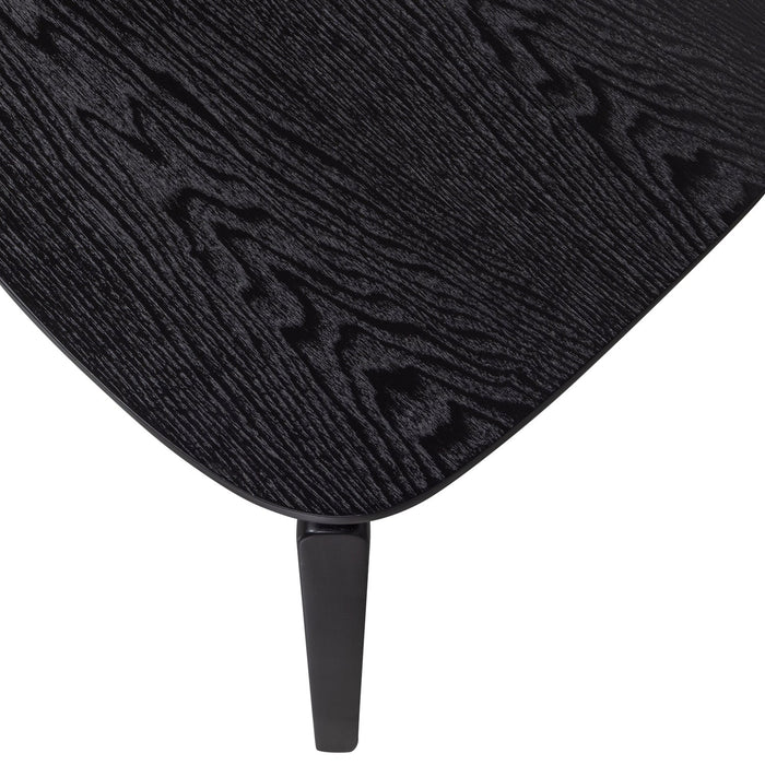 WOOOD Cras Eetkamerstoelen - Essenhout - Zwart - Set van 6