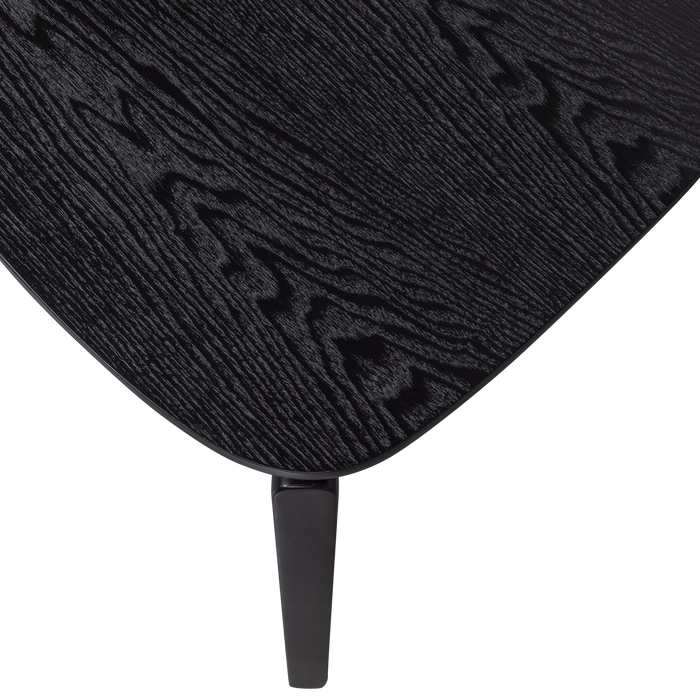 WOOOD Cras Eetkamerstoelen - Essenhout - Zwart - Set van 6