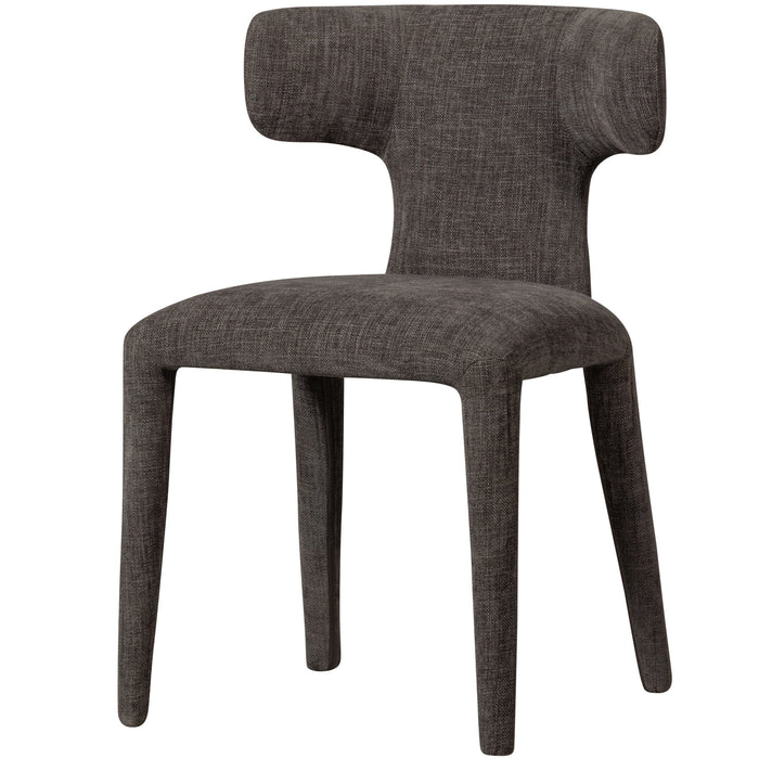 WOOOD Permit Eetkamerstoelen - Polyester - Espresso - Set van 6