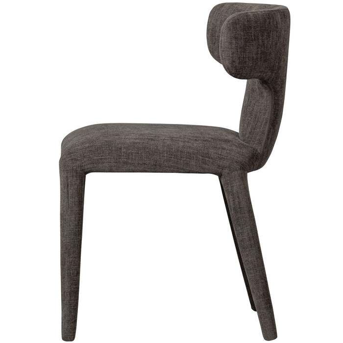 WOOOD Permit Eetkamerstoelen - Polyester - Espresso - Set van 6