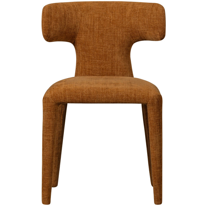 WOOOD Permit Eetkamerstoelen - Polyester - Cinnamon - Set van 6