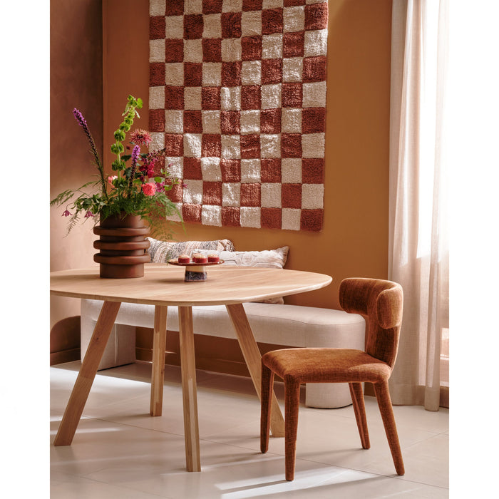 WOOOD Permit Eetkamerstoelen - Polyester - Cinnamon - Set van 6