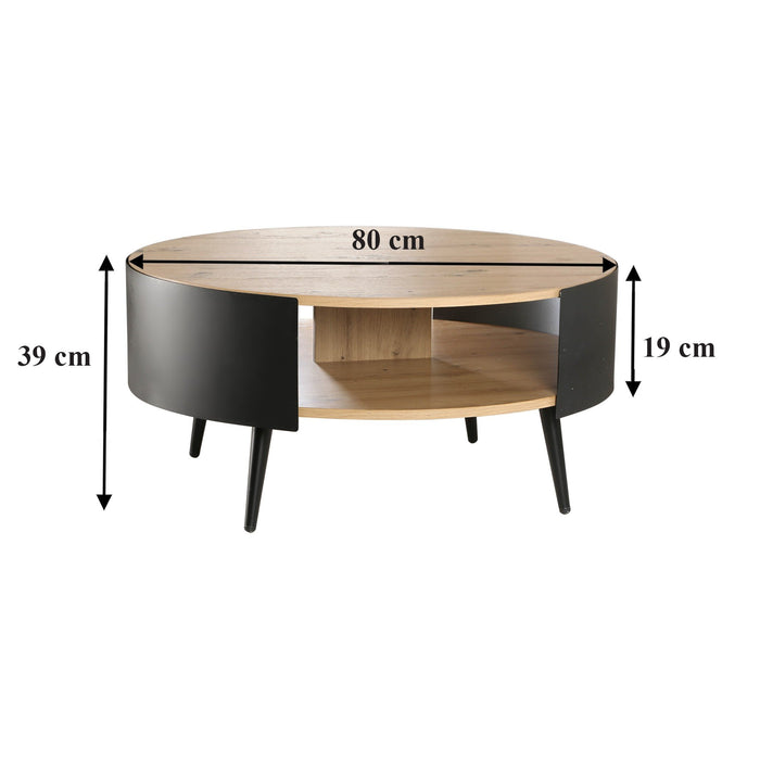 Calicosy - Salontafel - Dia 89cm - Eikenlook