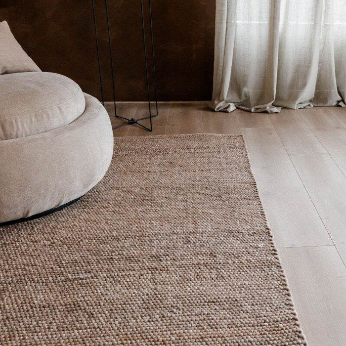 Interieur05 Wollen Vloerkleed Lichtbruin Vik - 240 x 340 cm
