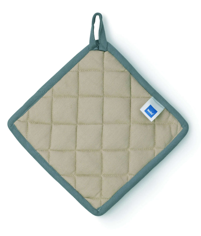 Pannenlap, Set van 4 stuks, Katoen, Grijs, Groen, Rood, 20 x 20 cm - K