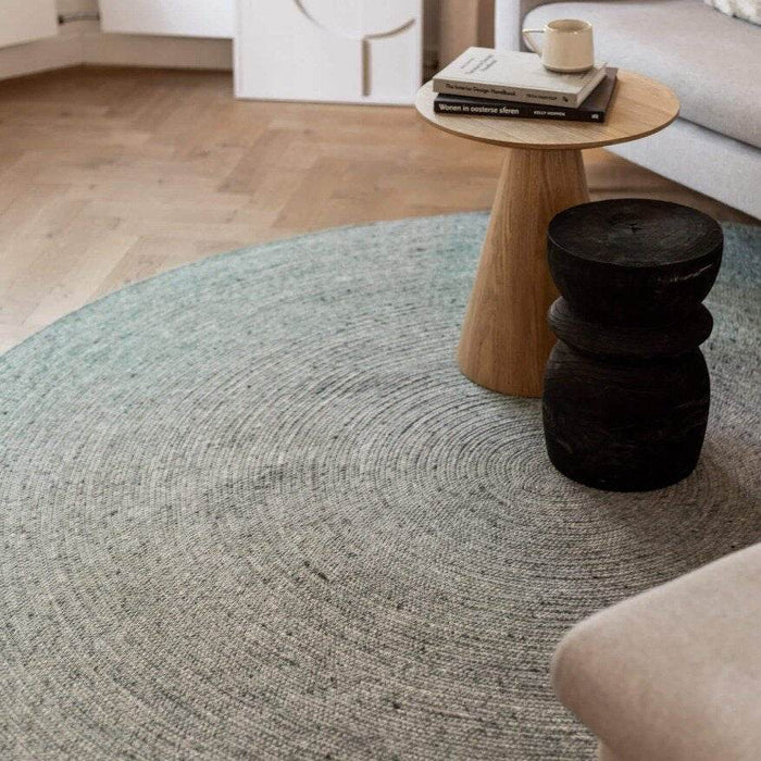 Interieur05 Rond wollen vloerkleed Gapo groen - 220 x 220 cm