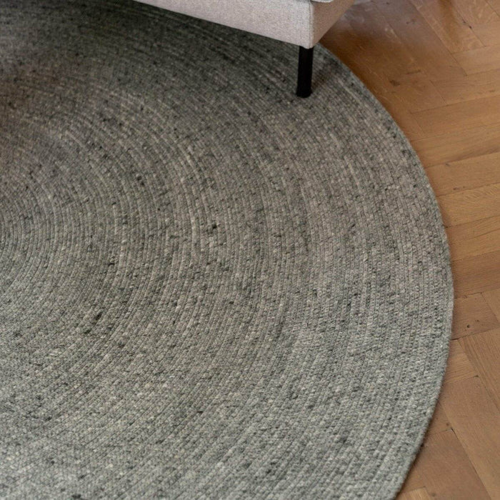 Interieur05 Rond wollen vloerkleed Gapo groen - 220 x 220 cm