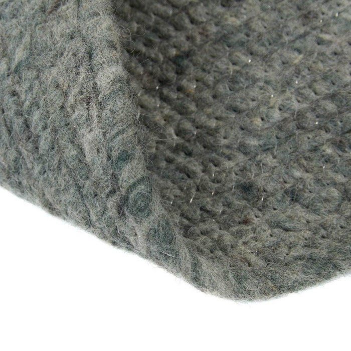 Interieur05 Rond wollen vloerkleed Gapo groen - 220 x 220 cm