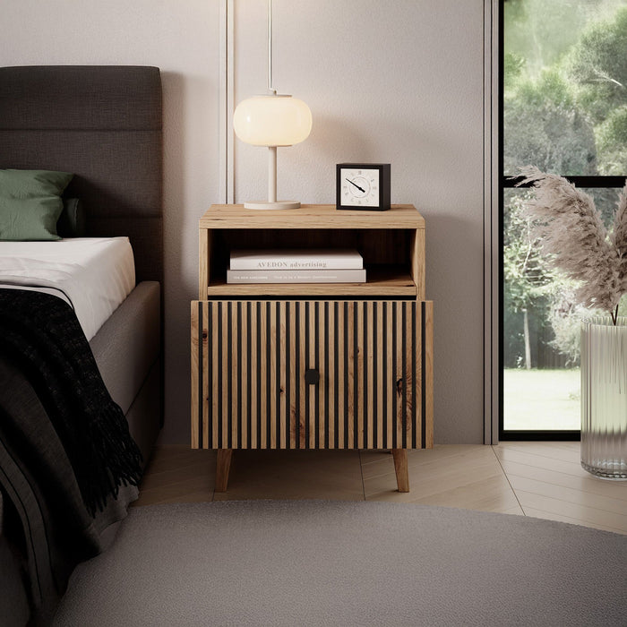 Meubella - Nachtkastje Bali - Eiken