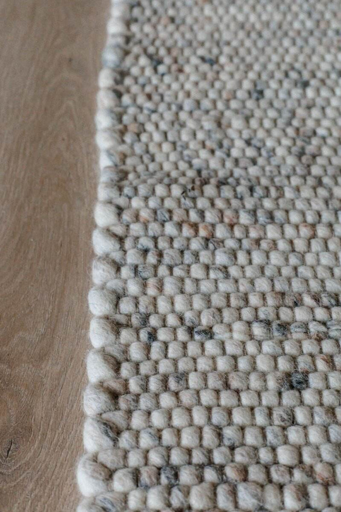 Interieur05 Wollen Vloerkleed Beige|Wit Gemeleerd Vik - 160 x 230 cm