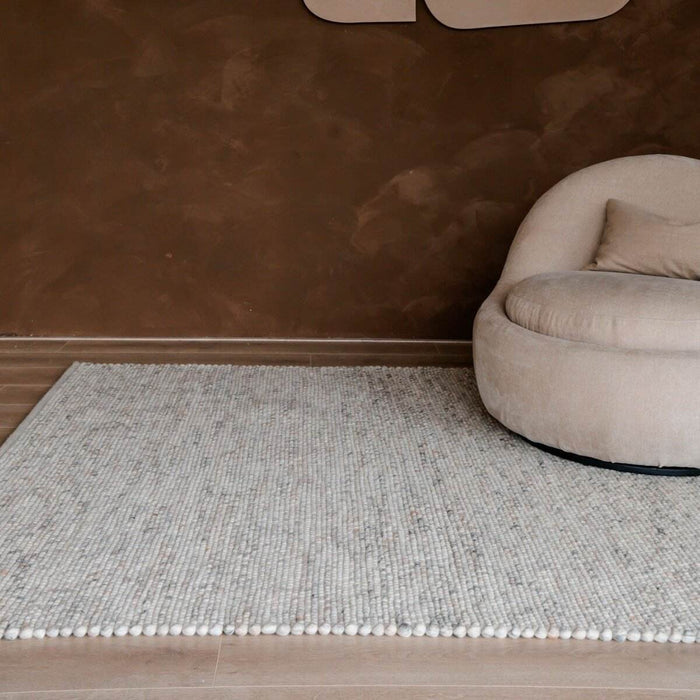 Interieur05 Wollen Vloerkleed Beige|Wit Gemeleerd Vik - 160 x 230 cm