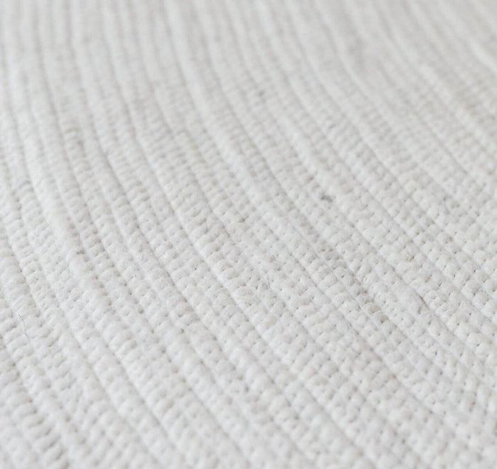 Interieur05 Rond wollen vloerkleed Gapo wit - 180 x 180 cm