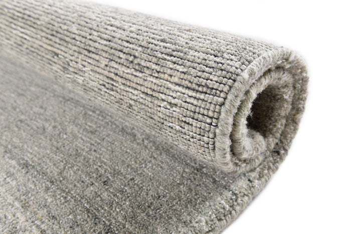 Theko Handgeweven wollen viscose tapijt San Diego 70x140 cm - Groen