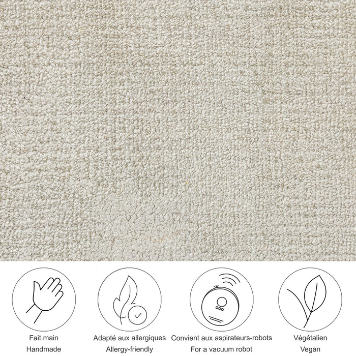 Theko handgeweven viscose tapijt Star 170x240 cm - Crème