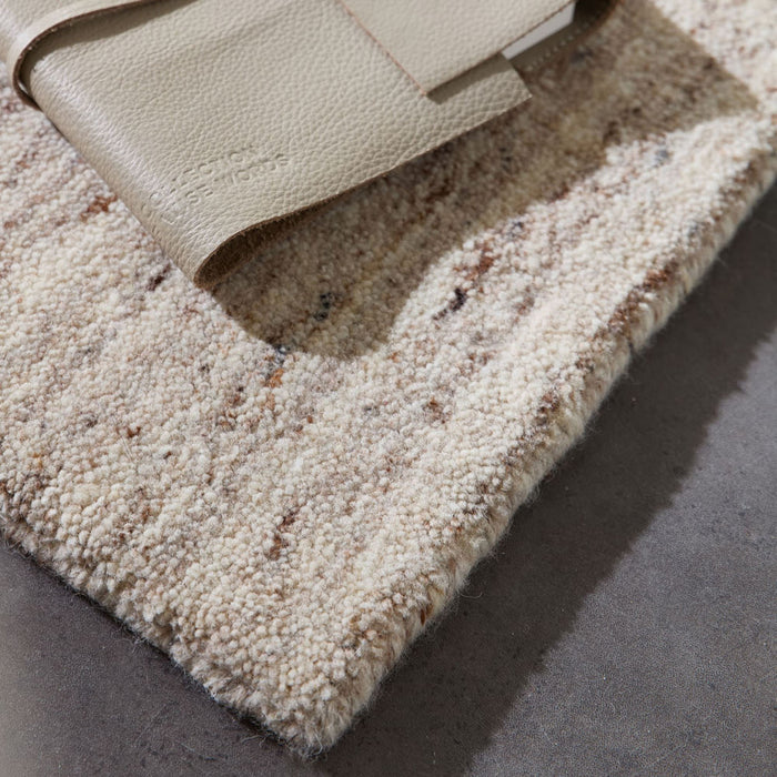 Theko Handgeweven wollen tapijt Pure 250x300 cm - Beige