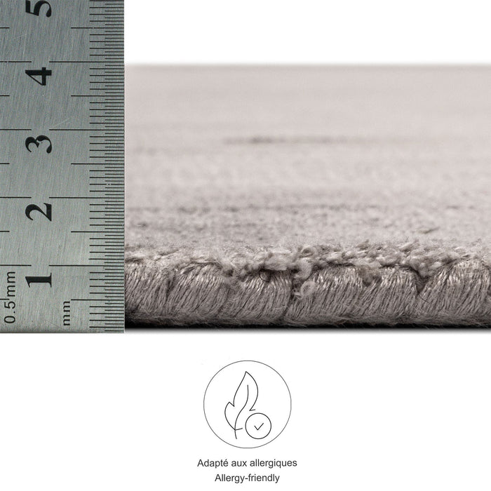 Theko handgeweven viscose tapijt Star 90x160 cm - Grijs