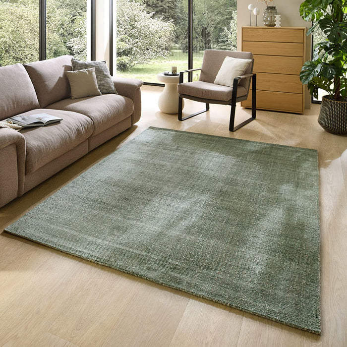 Theko gestreept UNI-tapijt Venus 240x340 cm - Groen