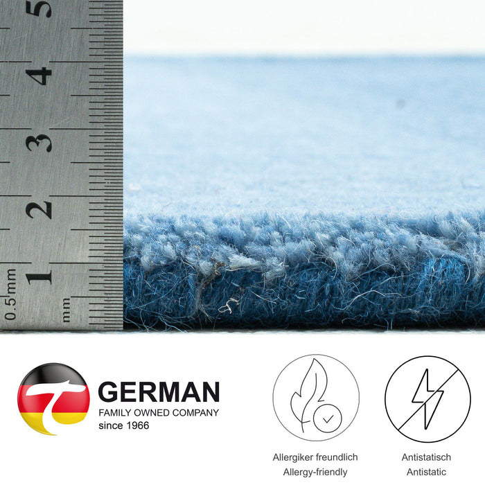 Theko Tapijt met kleurverloop Wool Comfort 90x160 cm - Blauw