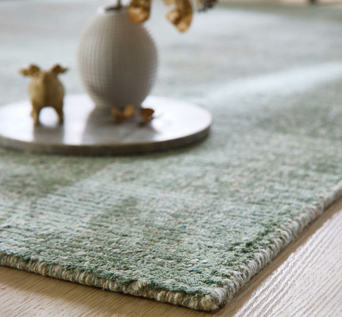 Theko gestreept UNI-tapijt Venus 240x340 cm - Groen